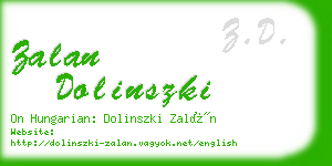 zalan dolinszki business card